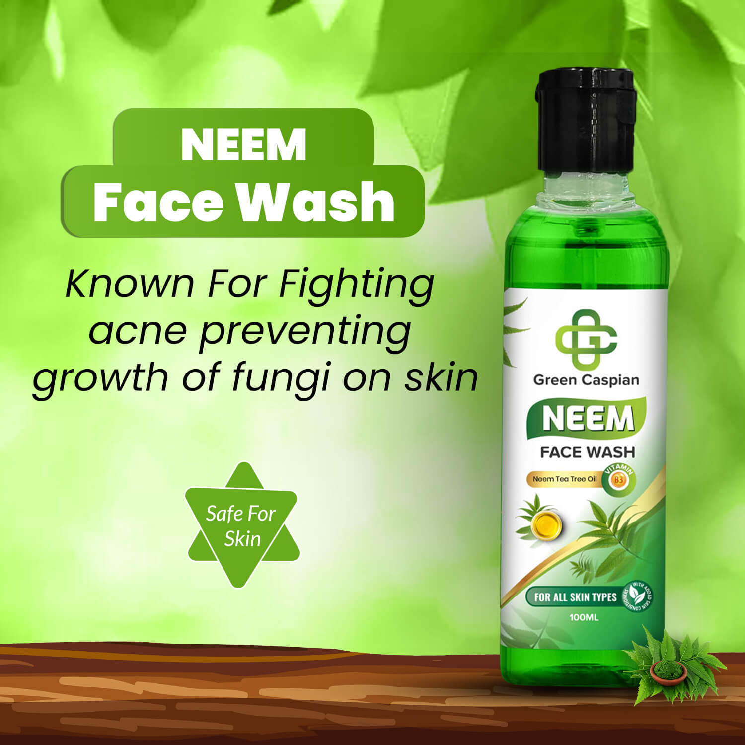 Green Caspian - Neem Face Wash