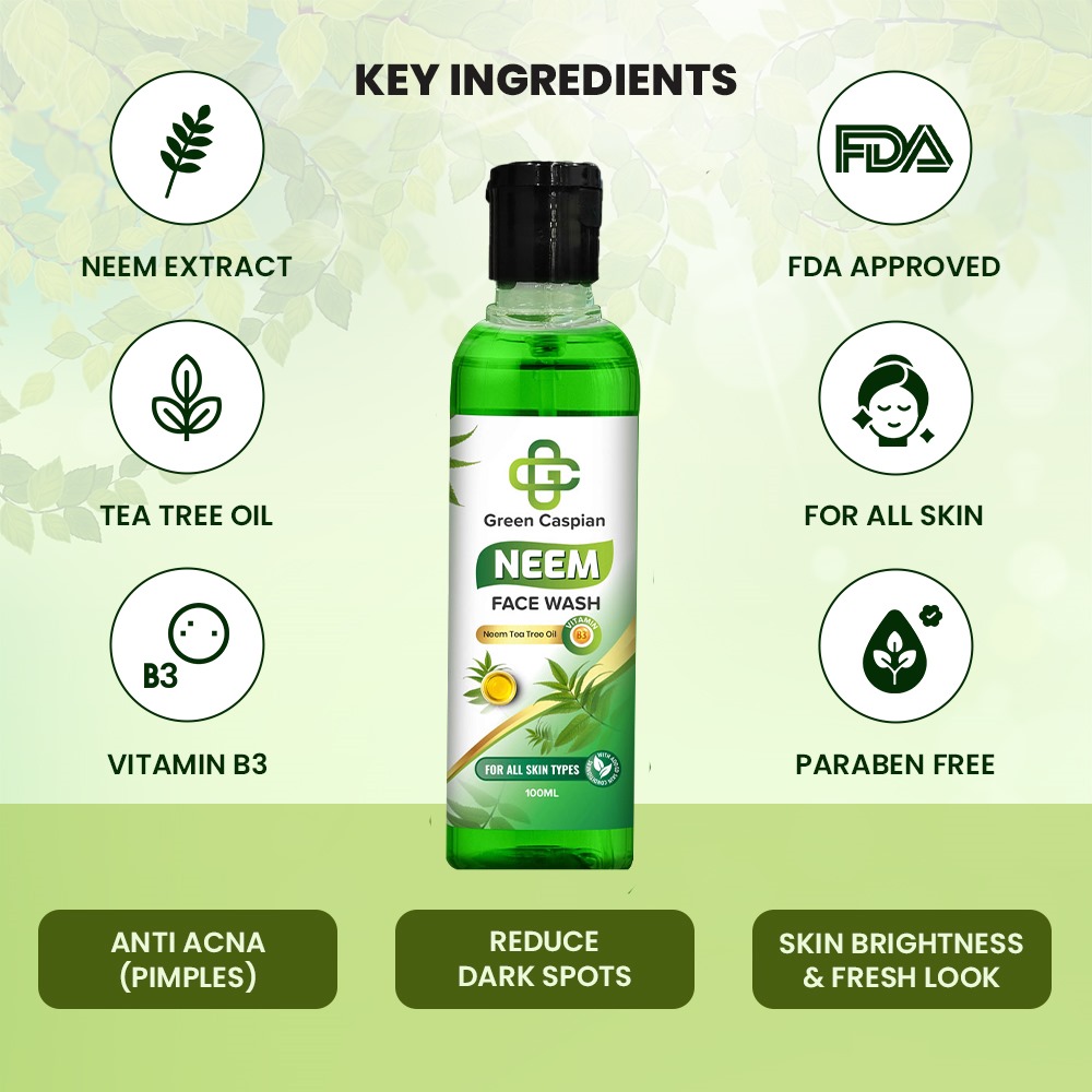 Green Caspian - Neem Face Wash